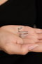 Heliophilia Silver Anillo de Metal en Plata con Circonia